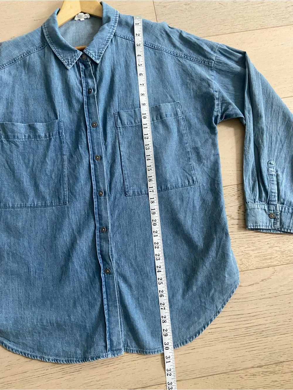 SPLENDID x Cella Jane Oversized Button Up Shirt Small Cotton Linen Top EUC - Picture 9 of 9